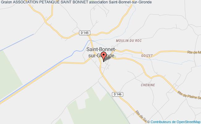 plan association Association Petanque Saint Bonnet Saint-Bonnet-sur-Gironde