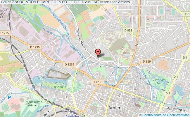 plan association Association Picarde Des Po Et Toe D'amiens Amiens