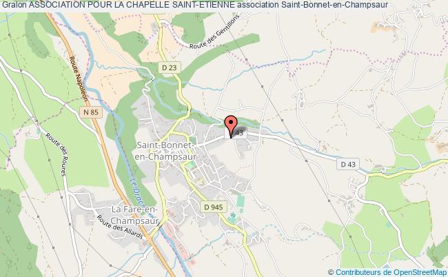 plan association Association Pour La Chapelle Saint-etienne Saint-Bonnet-en-Champsaur