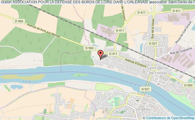plan association Association Pour La Defense Des Bords De Loire Dans L'orleanais Saint-Denis-de-l'Hôtel