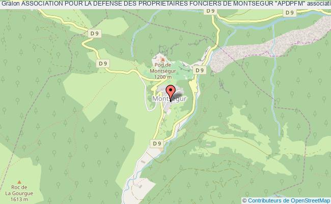 ASSOCIATION POUR LA DEFENSE DES PROPRIETAIRES FONCIERS DE MONTSEGUR "APDPFM"
