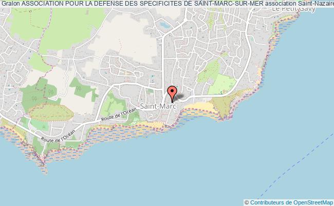 plan association Association Pour La Defense Des Specificites De Saint-marc-sur-mer Saint-Nazaire