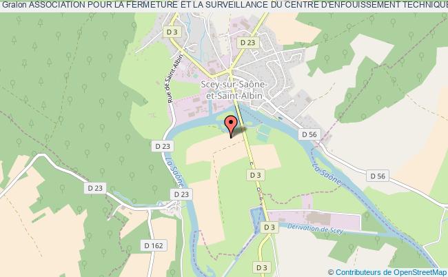 plan association Association Pour La Fermeture Et La Surveillance Du Centre D'enfouissement Technique Scey-sur-Saône-et-Saint-Albin