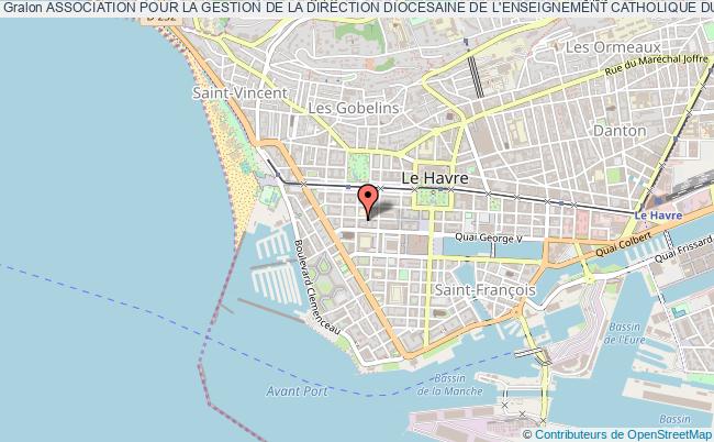 plan association Association Pour La Gestion De La Direction Diocesaine De L'enseignement Catholique Du DiocÈse Du Havre Le    Havre