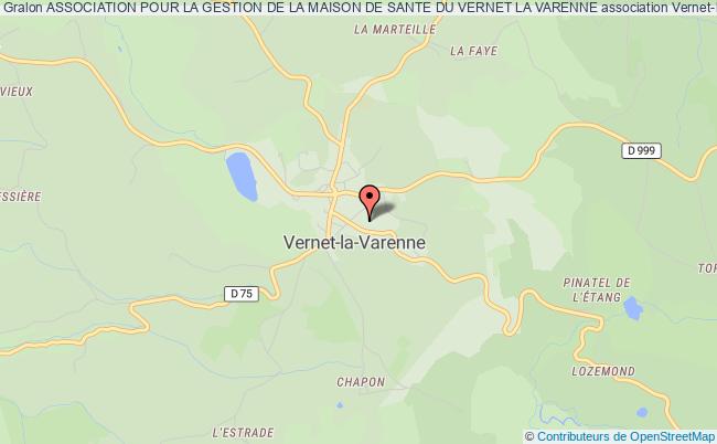 plan association Association Pour La Gestion De La Maison De Sante Du Vernet La Varenne Vernet-la-Varenne