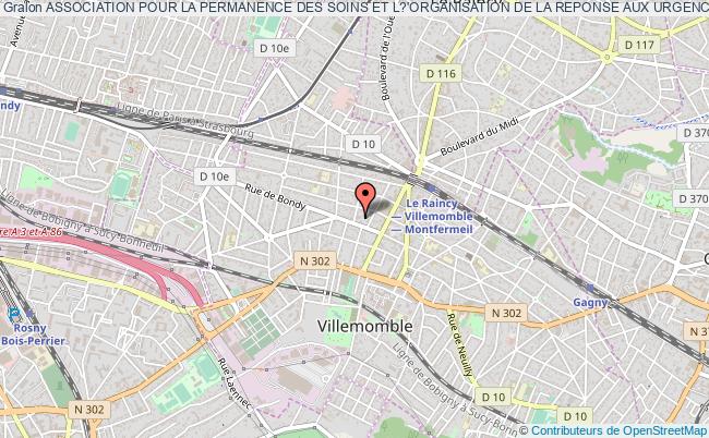 plan association Association Pour La Permanence Des Soins Et L?'organisation De La Reponse Aux Urgences Medicales De La Seine-saint-denis "p.s. 93" Villemomble
