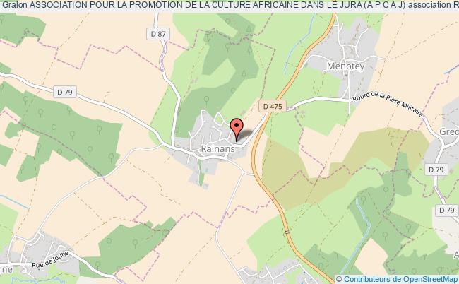plan association Association Pour La Promotion De La Culture Africaine Dans Le Jura (a P C A J) Rainans