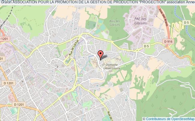 plan association Association Pour La Promotion De La Gestion De Production "progection" Annecy-le-Vieux