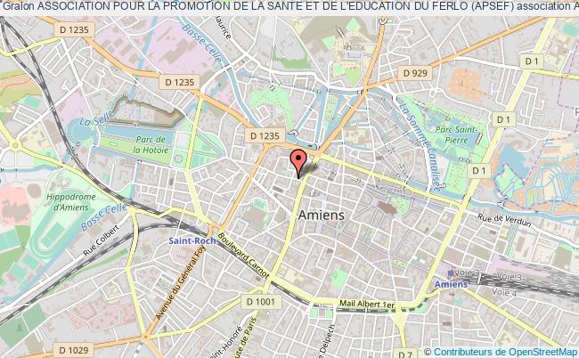 plan association Association Pour La Promotion De La Sante Et De L'education Du Ferlo (apsef) Amiens