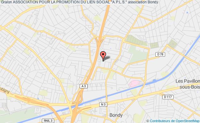 plan association Association Pour La Promotion Du Lien Social "a.p.l.s." Bondy
