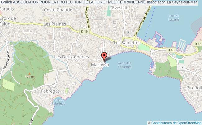 plan association Association Pour La Protection De La Foret Mediterraneenne La    Seyne-sur-Mer