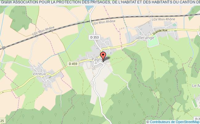 plan association Association Pour La Protection Des Paysages, De L'habitat Et Des Habitants Du Canton De Gendrey (aphcg) Pagney
