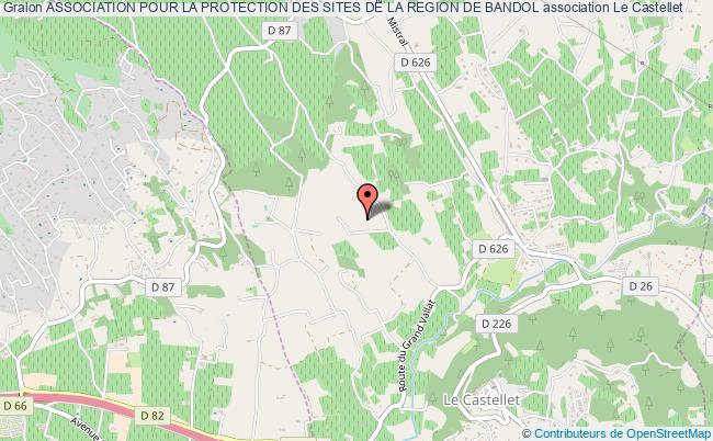 plan association Association Pour La Protection Des Sites De La Region De Bandol Le    Castellet