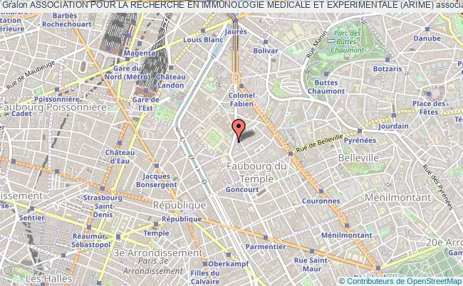 plan association Association Pour La Recherche En Immunologie Medicale Et Experimentale (arime) Paris