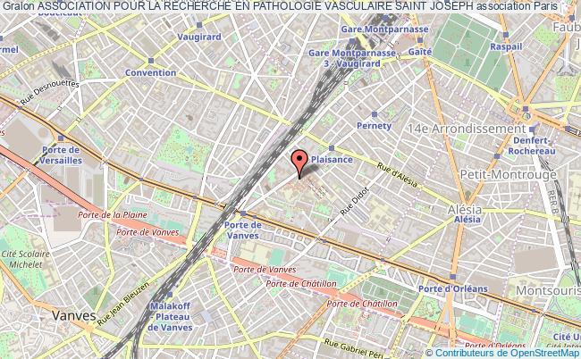 plan association Association Pour La Recherche En Pathologie Vasculaire Saint Joseph Paris
