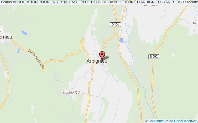 ASSOCIATION POUR LA RESTAURATION DE L'EGLISE SAINT ETIENNE D'ARBIGNIEU - (ARESEA)