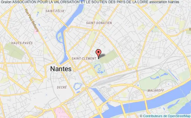 plan association Association Pour La Valorisation Et Le Soutien Des Pays De La Loire Nantes