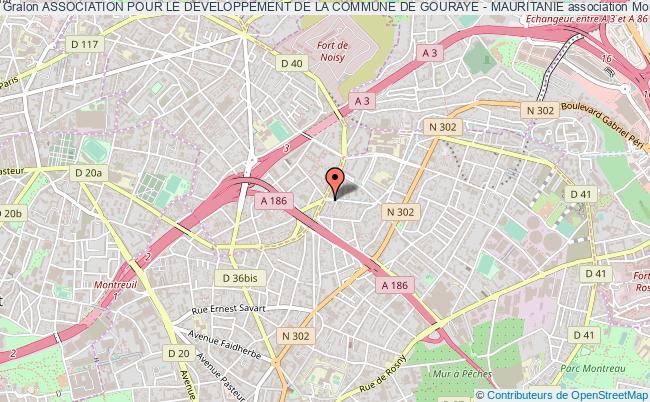plan association Association Pour Le Developpement De La Commune De Gouraye - Mauritanie Montreuil