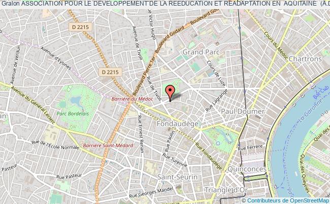 plan association Association Pour Le Developpement De La Reeducation Et Readaptation En  Aquitaine  (a.d.r.r.a) Bordeaux