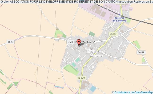 plan association Association Pour Le Developpement De Rosieres Et De Son Canton Rosières-en-Santerre
