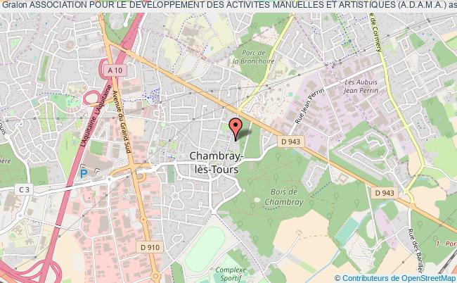plan association Association Pour Le Developpement Des Activites Manuelles Et Artistiques (a.d.a.m.a.) Chambray-lès-Tours
