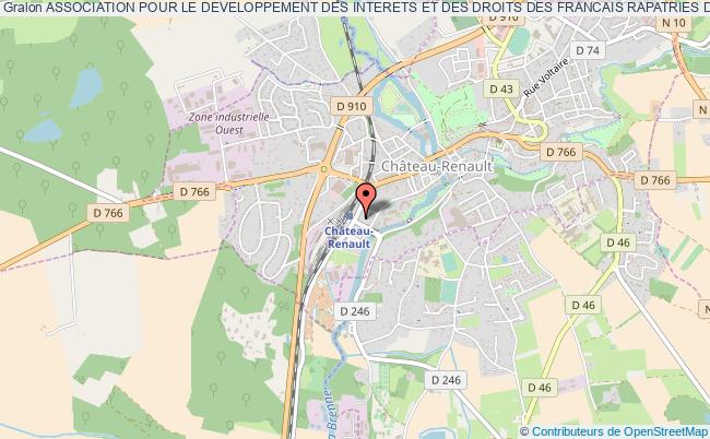 plan association Association Pour Le Developpement Des Interets Et Des Droits Des Francais Rapatries D'algerie Château-Renault
