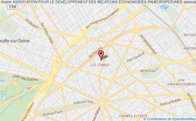 plan association Association Pour Le Developpement Des Relations Economiques Paneuropeennes Paris