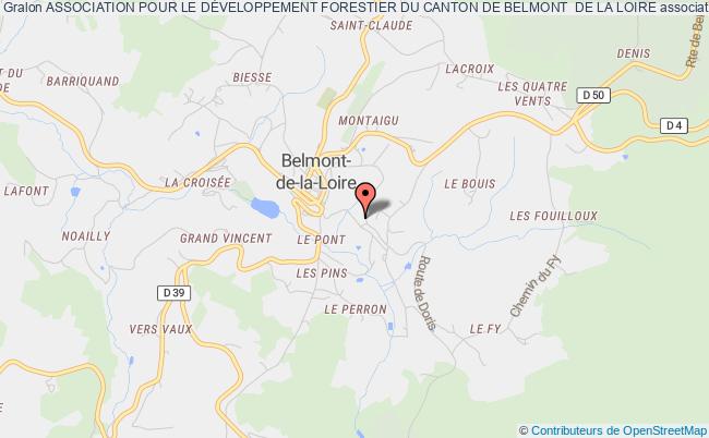 ASSOCIATION POUR LE DÉVELOPPEMENT FORESTIER DU CANTON DE BELMONT  DE LA LOIRE