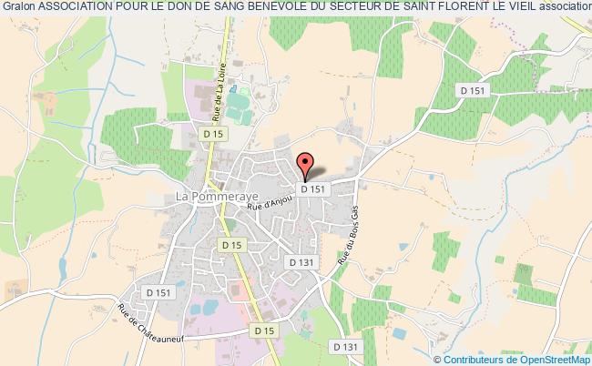 plan association Association Pour Le Don De Sang Benevole Du Secteur De Saint Florent Le Vieil Saint-Florent-le-Vieil