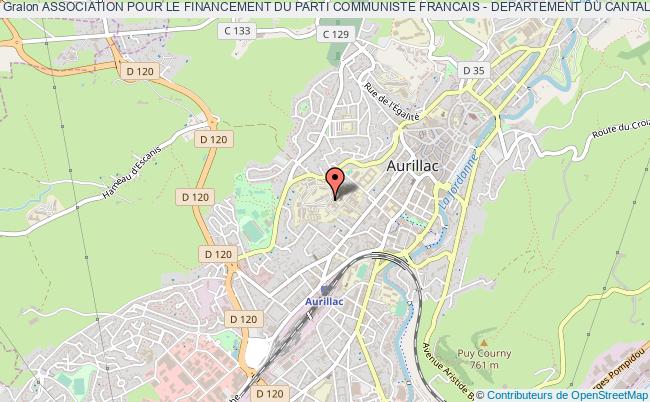plan association Association Pour Le Financement Du Parti Communiste Francais - Departement Du Cantal - (adf 15) Aurillac