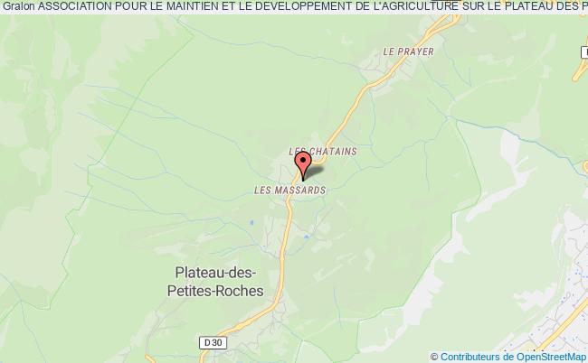 ASSOCIATION POUR LE MAINTIEN ET LE DEVELOPPEMENT DE L'AGRICULTURE SUR LE PLATEAU DES PETITES ROCHES (A.M.D.)