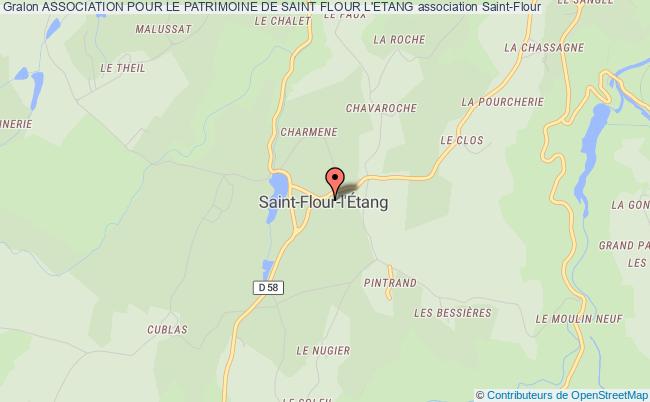 ASSOCIATION POUR LE PATRIMOINE DE SAINT FLOUR L'ETANG
