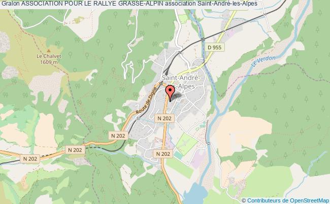 plan association Association Pour Le Rallye Grasse-alpin Saint-André-les-Alpes