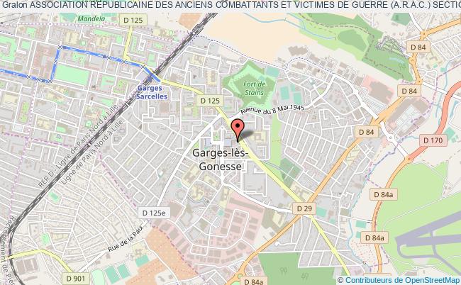 ASSOCIATION REPUBLICAINE DES ANCIENS COMBATTANTS ET VICTIMES DE GUERRE (A.R.A.C.) SECTION DE GARGES LES GONESSE