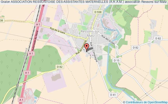 plan association Association Ressontoise Des Assistantes Maternelles (a.r.a.m.) Ressons-sur-Matz