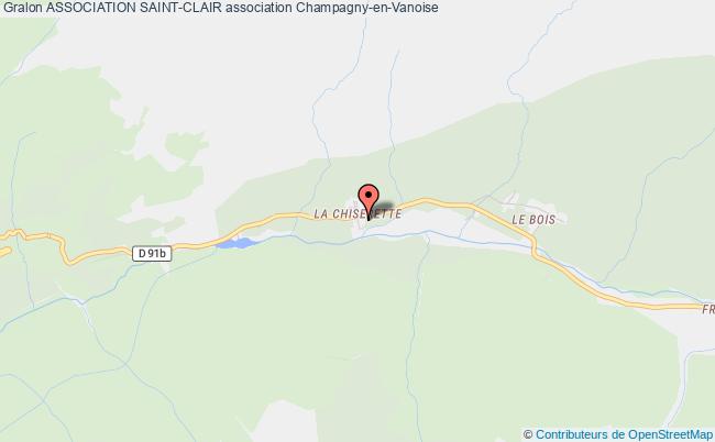 plan association Association Saint-clair Champagny-en-Vanoise