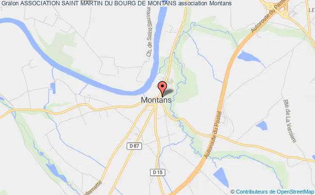 plan association Association Saint Martin Du Bourg De Montans Montans
