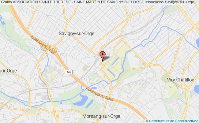plan association Association Sainte Therese - Saint Martin De Savigny Sur Orge Savigny-sur-Orge
