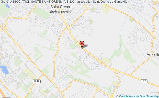 plan association Association Sante Saint-orens (a.s.s.o.) Saint-Orens-de-Gameville