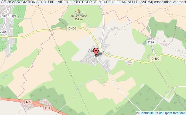 plan association Association Secourir - Aider -  Proteger De Meurthe Et Moselle (sap 54) Vitrimont