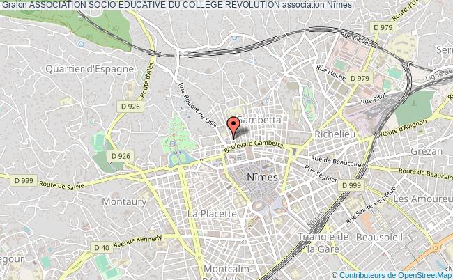 plan association Association Socio Educative Du College Revolution Nîmes