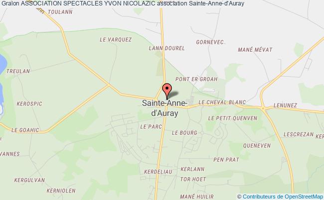 plan association Association Spectacles Yvon Nicolazic Sainte-Anne-d'Auray
