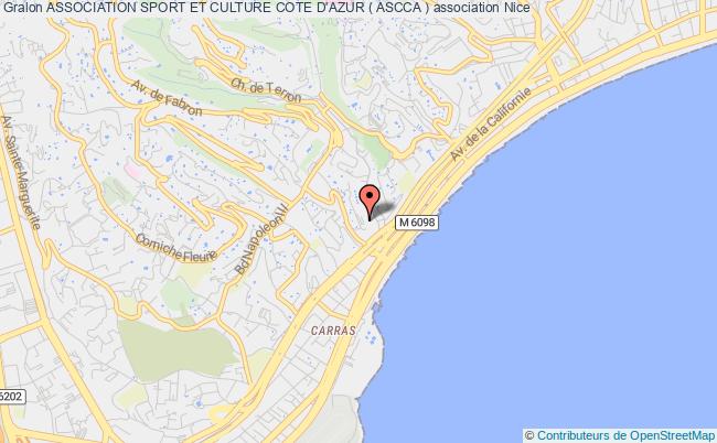 plan association Association Sport Et Culture Cote D'azur ( Ascca ) Nice