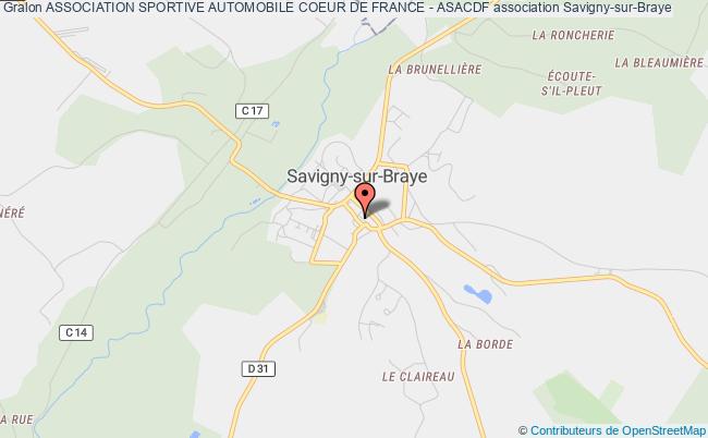 plan association Association Sportive Automobile Coeur De France - Asacdf Savigny-sur-Braye