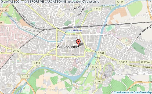 plan association Association Sportive Carcassonne Carcassonne