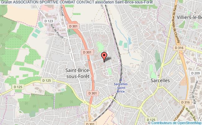 plan association Association Sportive Combat Contact Saint-Brice-sous-Forêt