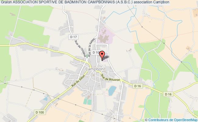 plan association Association Sportive De Badminton Campbonnais (a.s.b.c.) Campbon