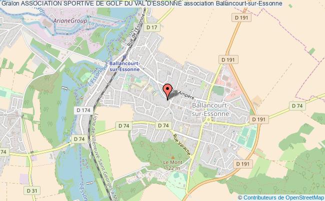 plan association Association Sportive De Golf Du Val D'essonne Ballancourt-sur-Essonne