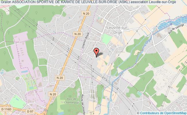 plan association Association Sportive De Karate De Leuville-sur-orge (askl) Leuville-sur-Orge