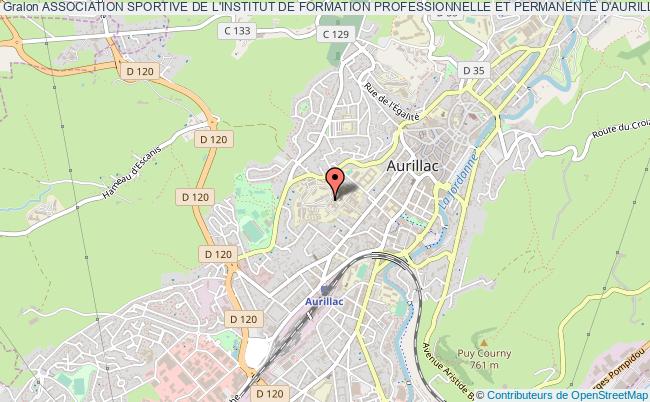 plan association Association Sportive De L'institut De Formation Professionnelle Et Permanente D'aurillac Aurillac